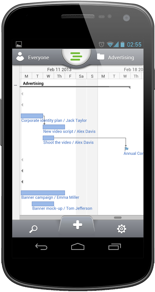 Gantt Chart Iphone