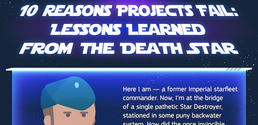 PM Lessons Learned from the Death Star infographic