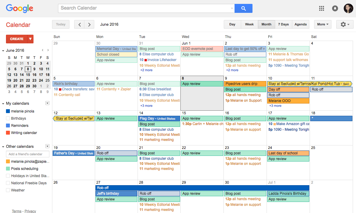 Google Calendar Gantt Chart View