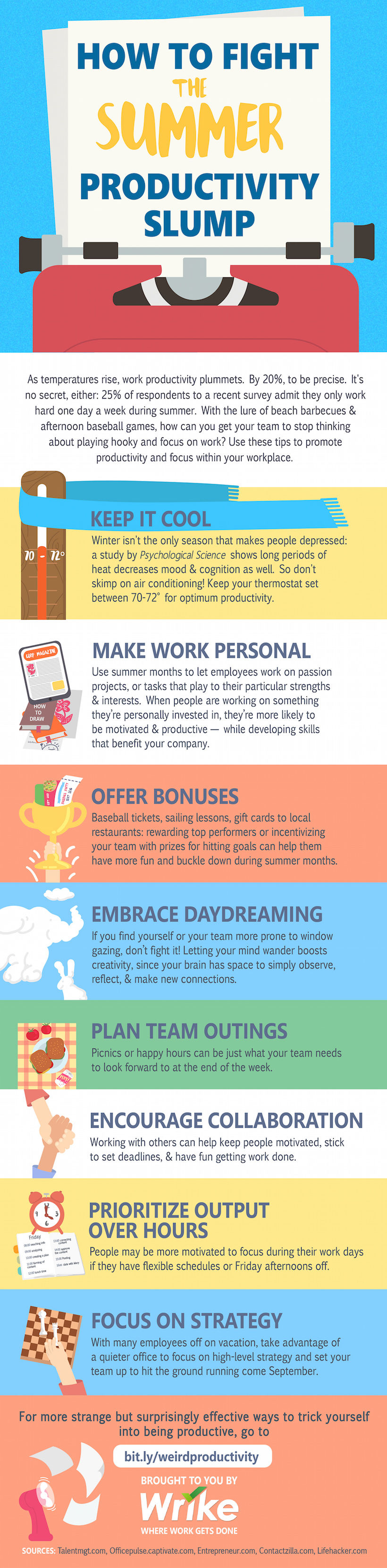 8 Tips to Fight the Summer Productivity Slump (Infographic)