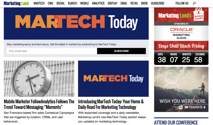 Marketing Land's Martech Today
