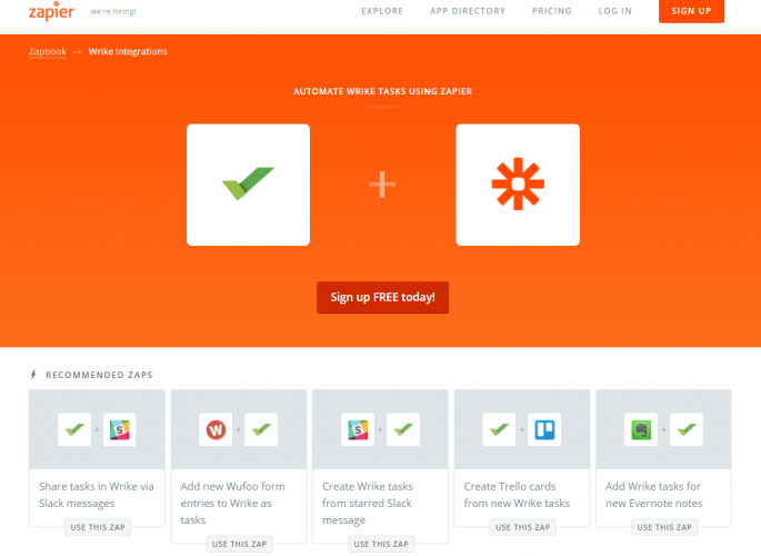 Zapier - 40 лучших инструментов для повышения продуктивности команды маркетинга