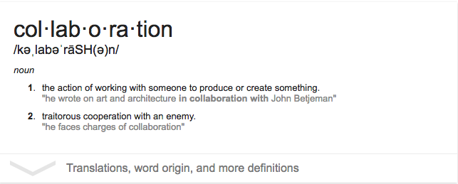 google-collaboration-definition
