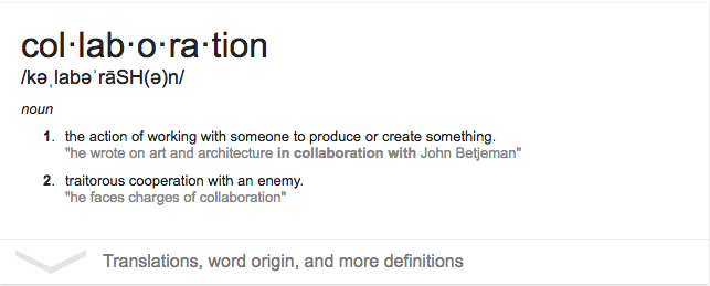 google-colaboración-definición