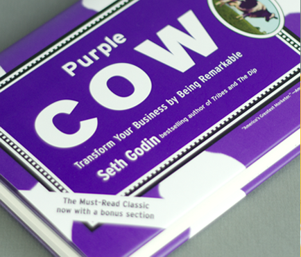 cover of the book purple cow by seth godin - a book review