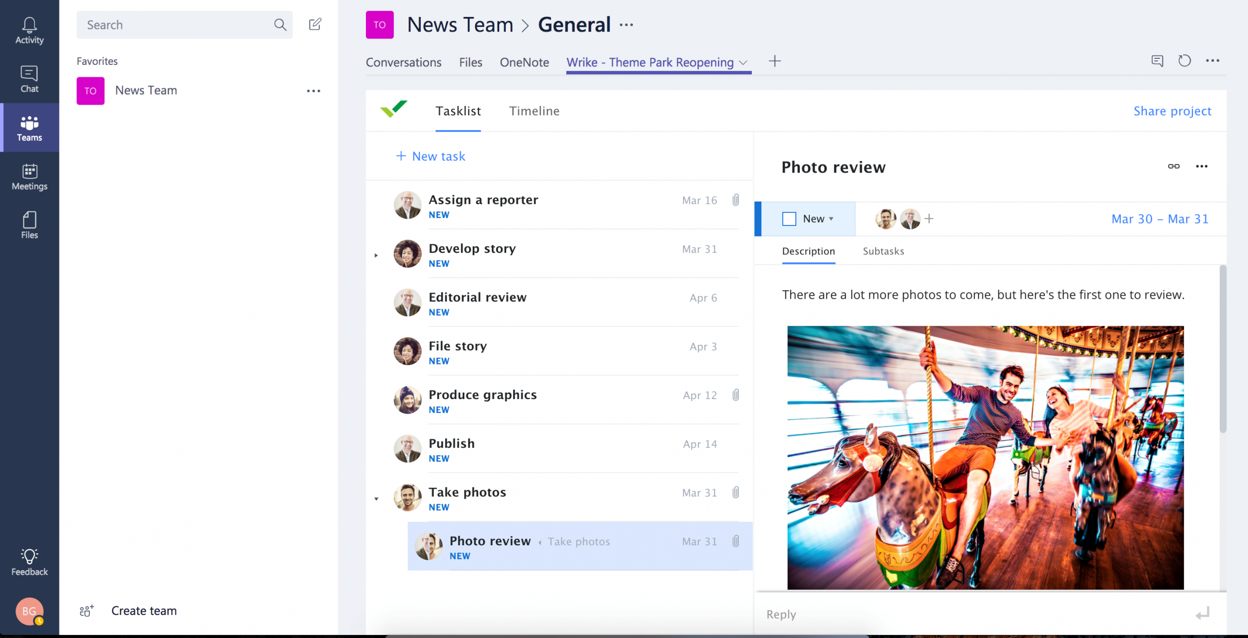 Gantt Chart Microsoft Teams