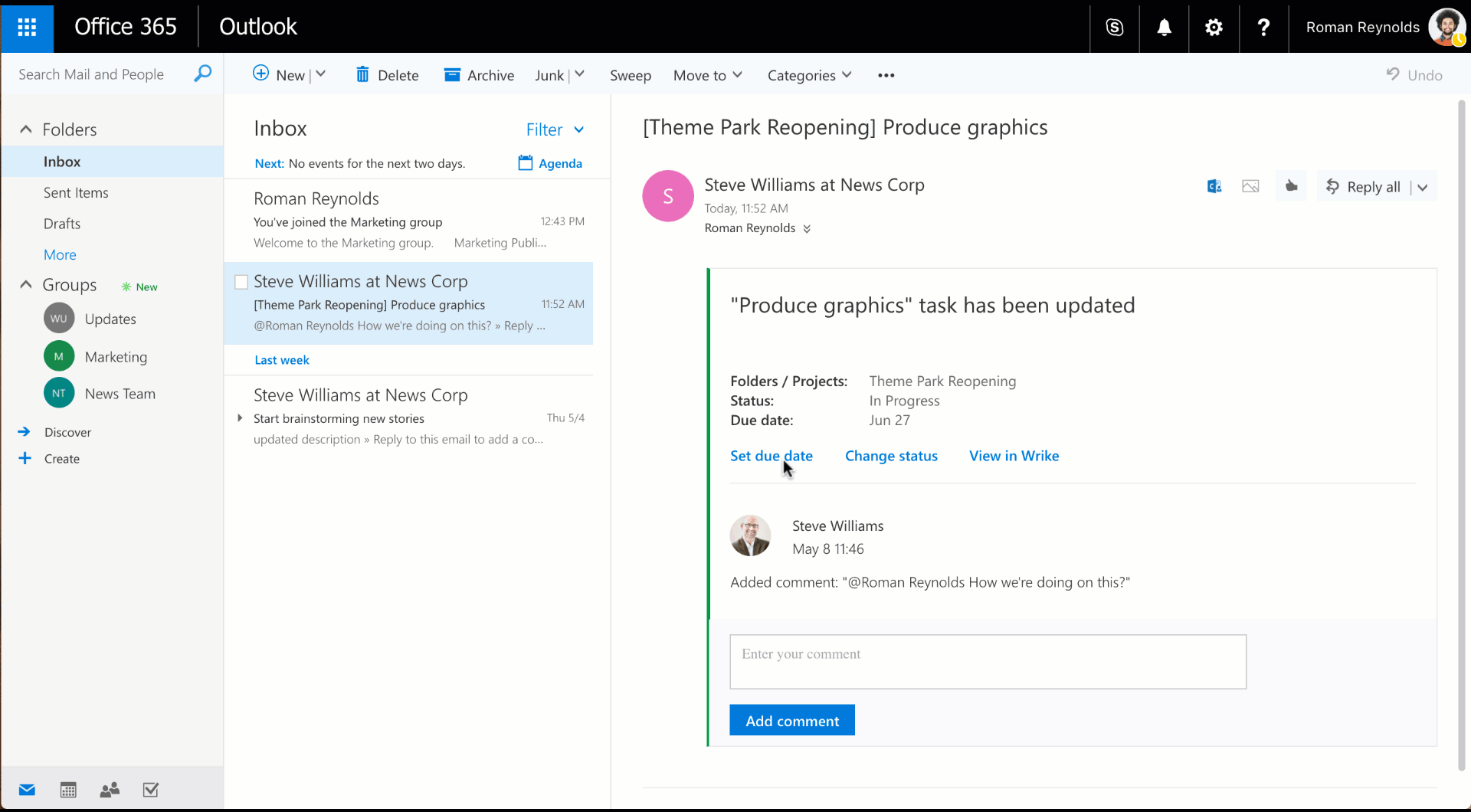Wrike Deepens Microsoft Office 365 Integration With Outlook Actionable Messages | Blog Wrike Wrike Deepens Microsoft Office 365 Integration With Outlook Actionable Messages | Blog Wrike