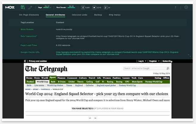 MozBar - 51 Chrome Browser Extensions to Amplify Your Productivity