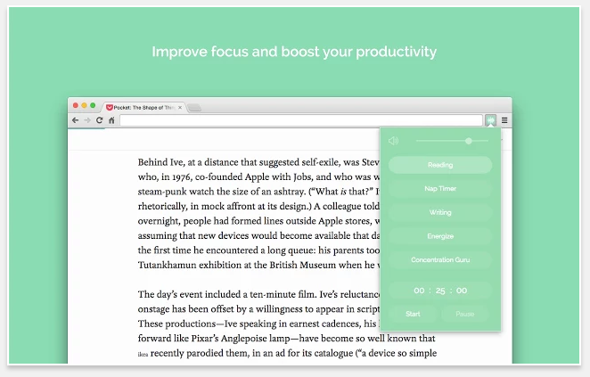 Noisli - 51 Chrome Browser Extensions to Amplify Your Productivity