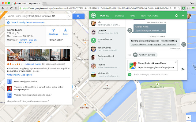 Pushbullet - 51 Chrome Browser Extensions to Amplify Your Productivity