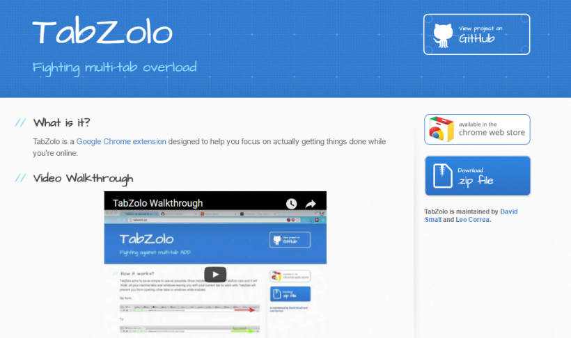 TabZolo - 51 Chrome Browser Extensions to Amplify Your Productivity