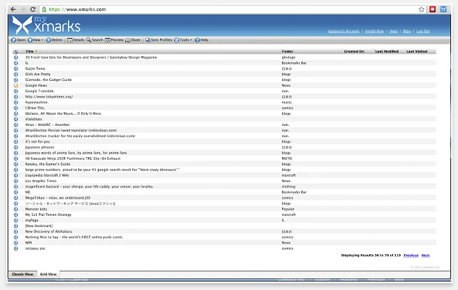 Xmarks - 51 Chrome Browser Extensions to Amplify Your Productivity