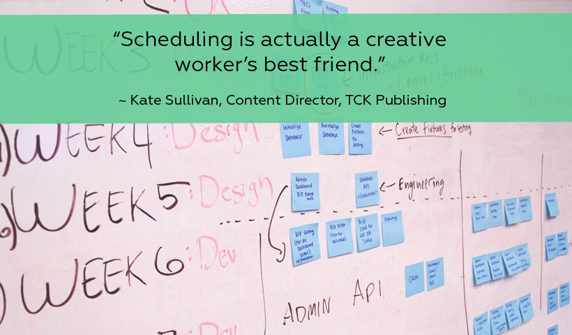 “Creative output is essentially the Key Performance Indicator (KPI) of a creative business,” explains Kate Sullivan, a human factors psychologist and Content Director of TCK Publishing.