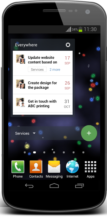 Android App Updated with Dashboards, Time-Tracker, and New Widgets