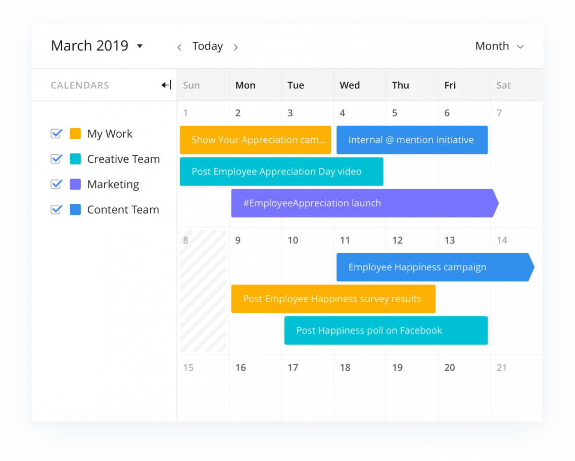 Social Media Schedule Template from www.wrike.com