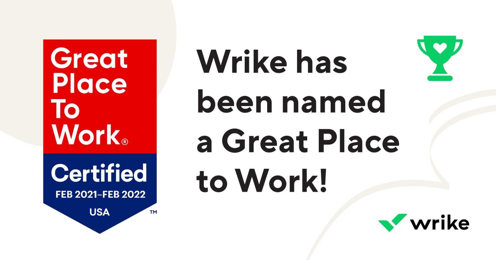 Wrike Joins the Top 25 Great Places To Work 2