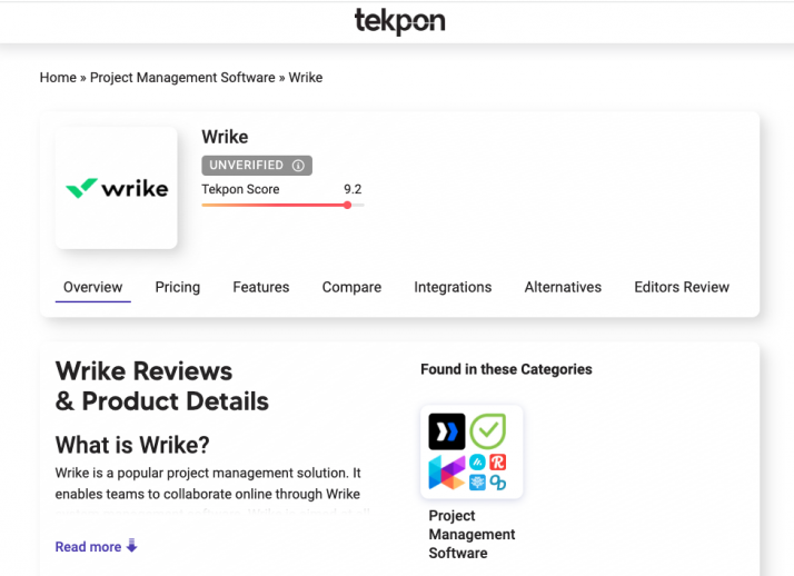 Project management software reviews on Tepkon