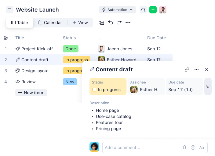 project kickoff