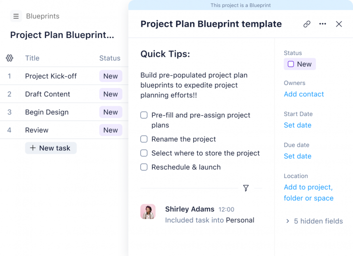 Wrike project blueprint Educational Insights
