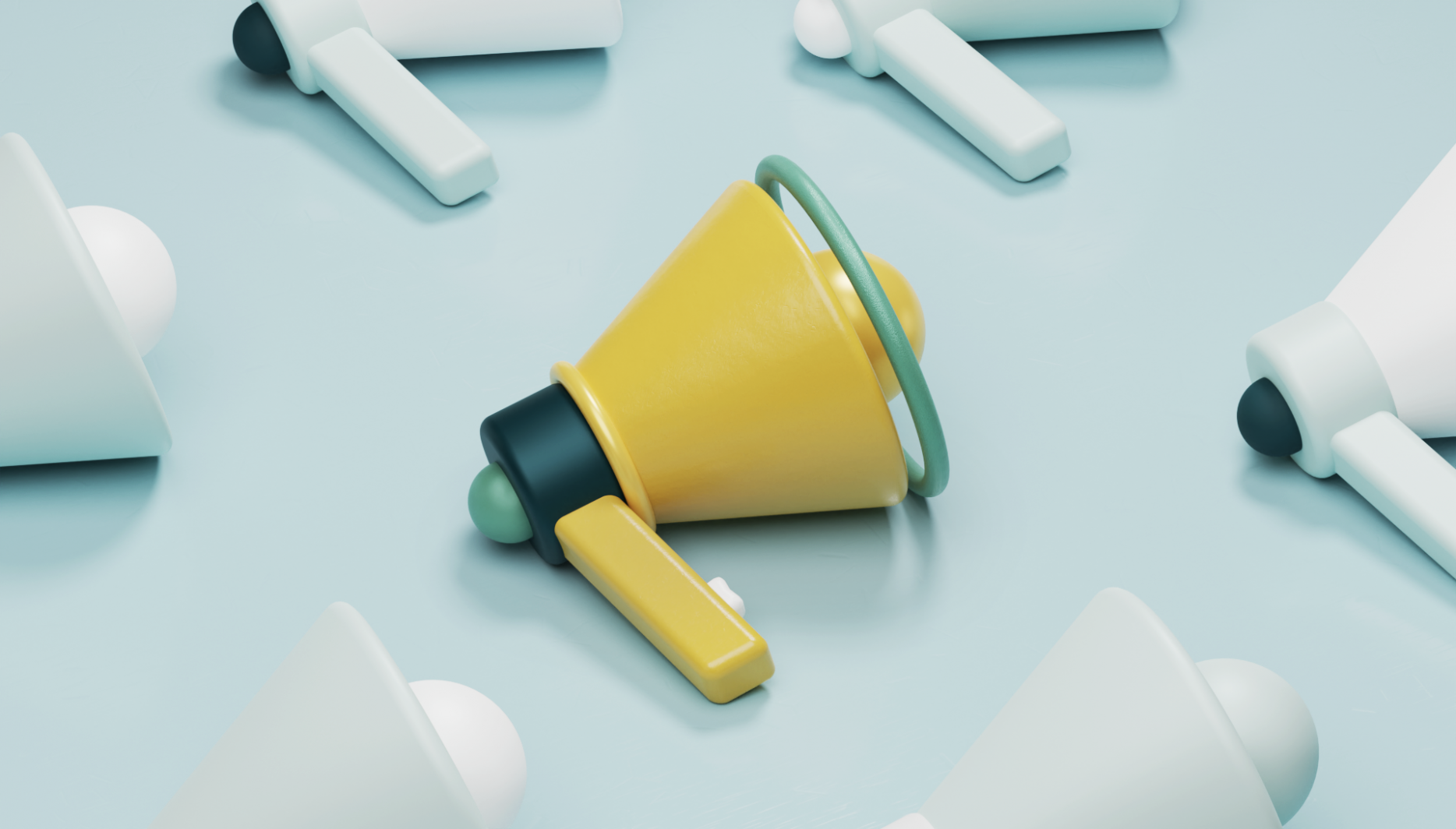 image of megaphone symbolizing a new announcement