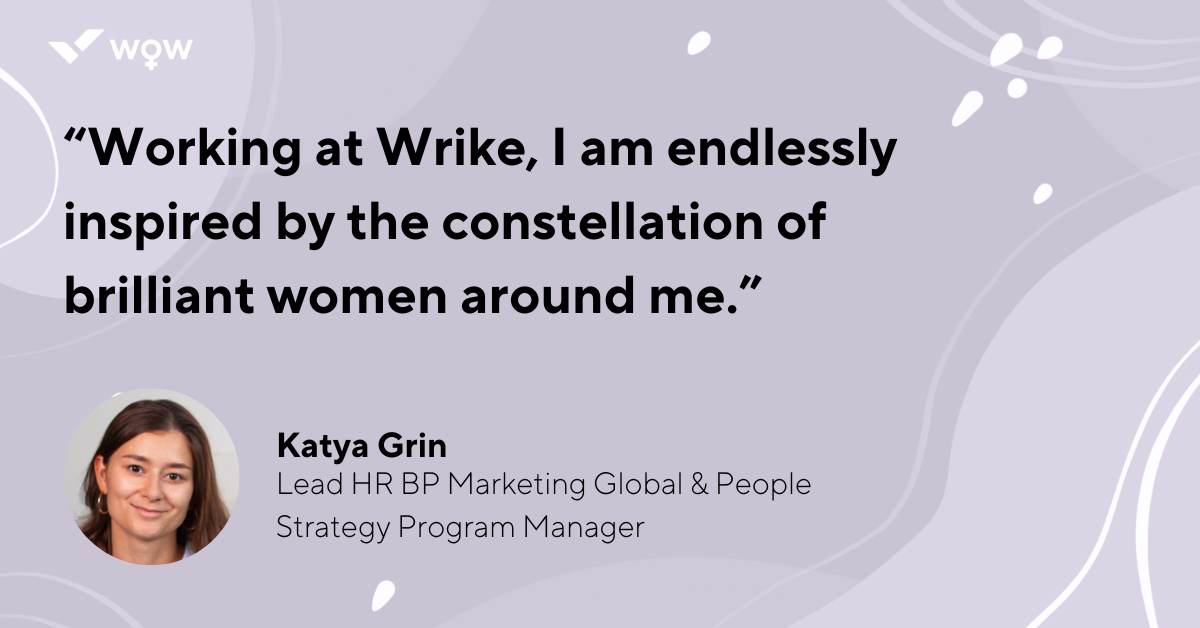 katya grin quote for international women’s day