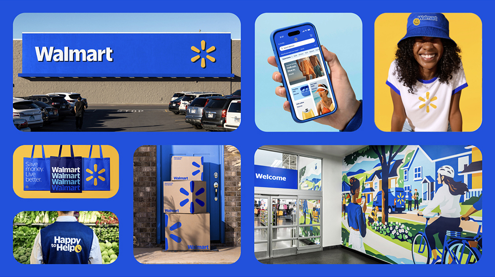 walmart brand refresh collage