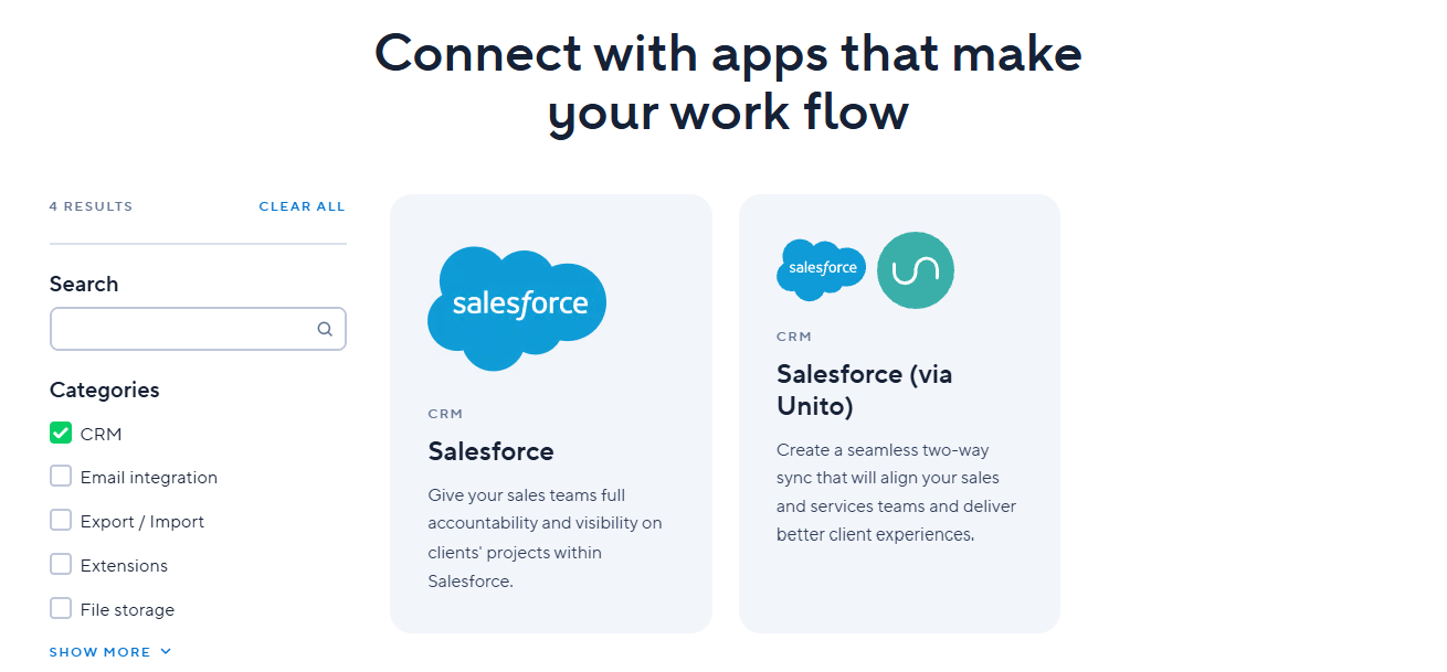 Wrike Integration With Salesforce Logo And Connected App Icons.
