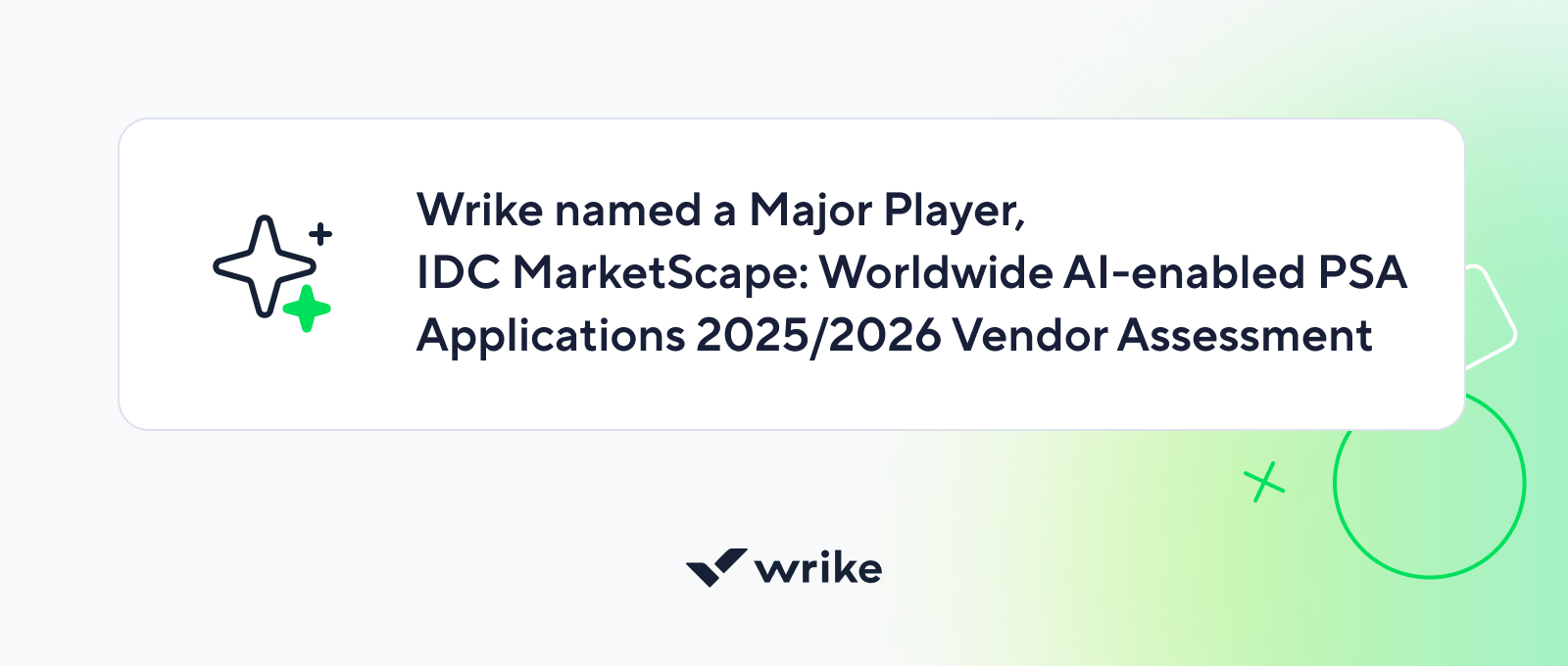 Wrike logo.