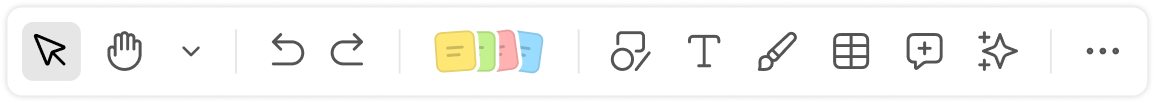 Klaxoon whiteboard features showcasing collaboration tools and functionalities.