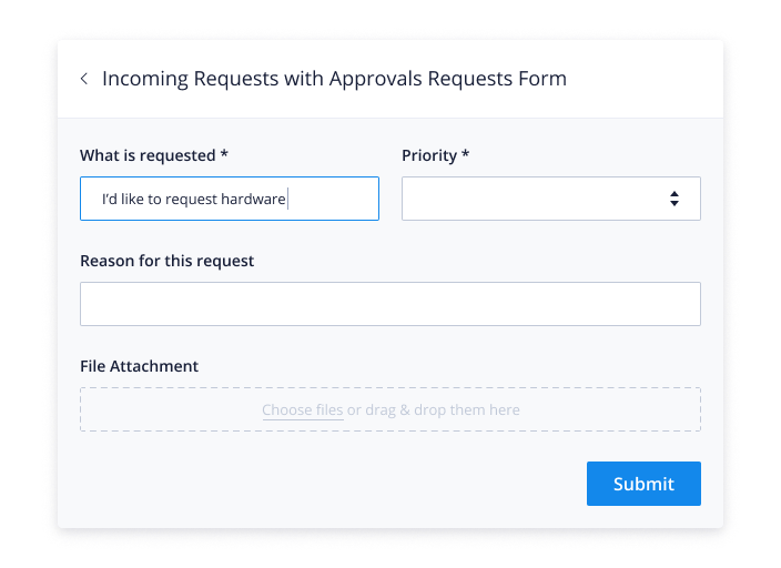 Request form
