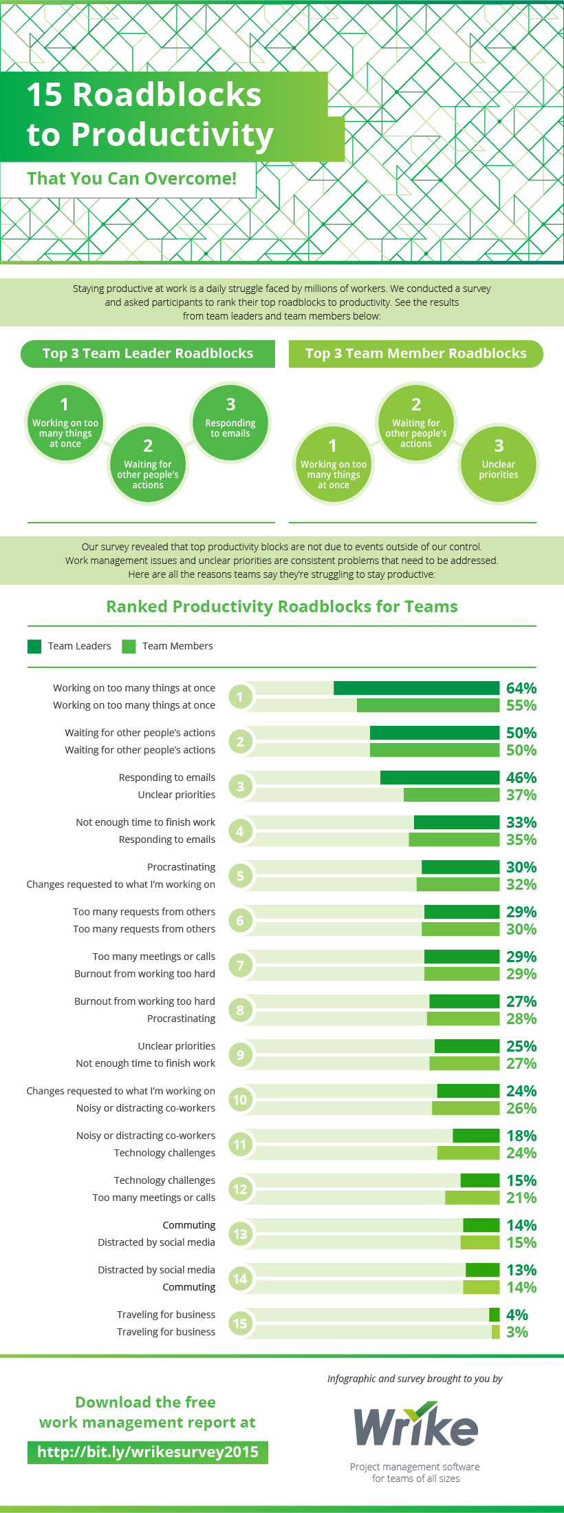 Top 15 Productivity Roadblocks Hindering Your Team