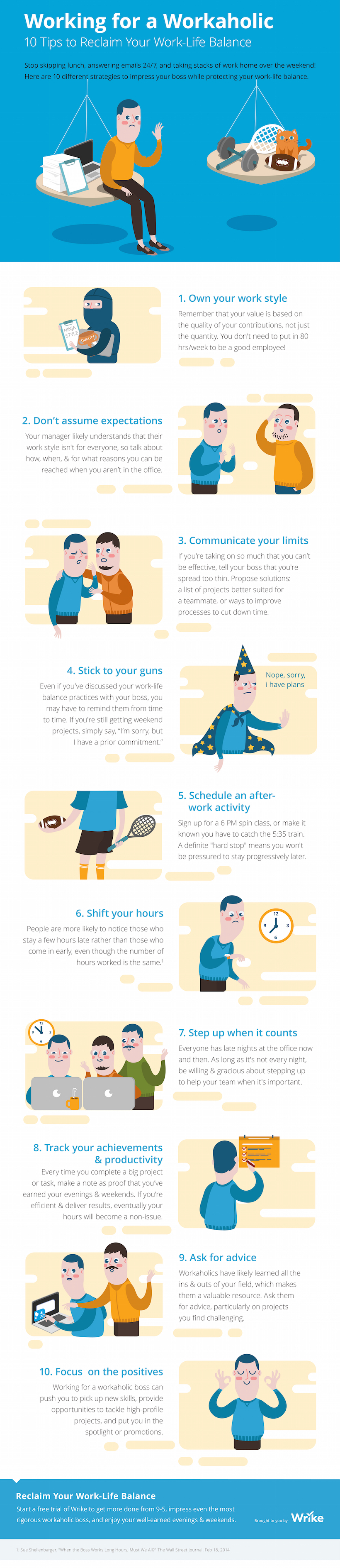 Working for a Workaholic: 10 Tips to Reclaim Your Work-Life Balance (Infographic)