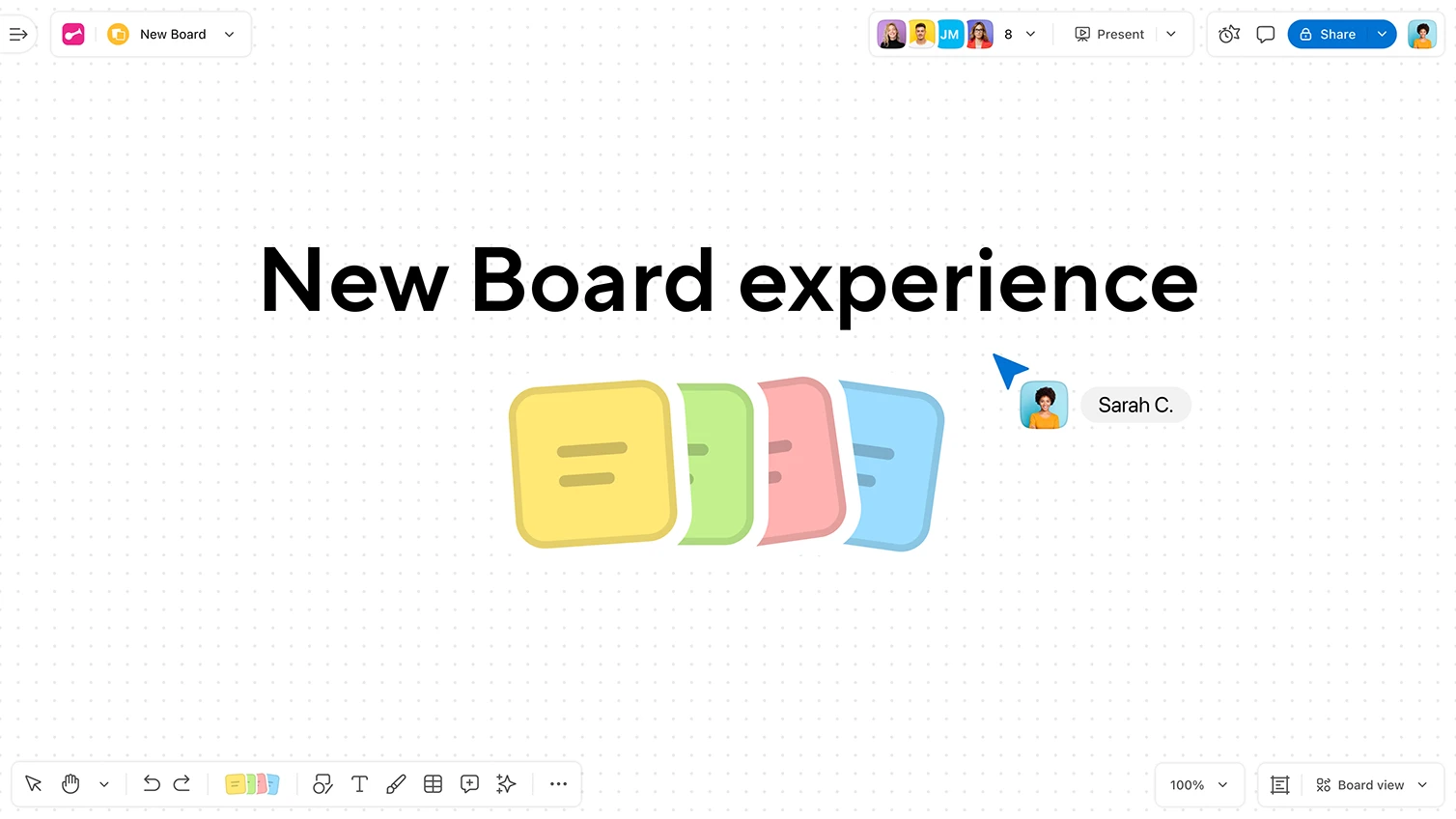 A unique collaborative experience with new features in Board
