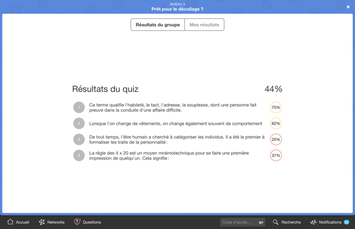 Quiz formation avec Klaxoon