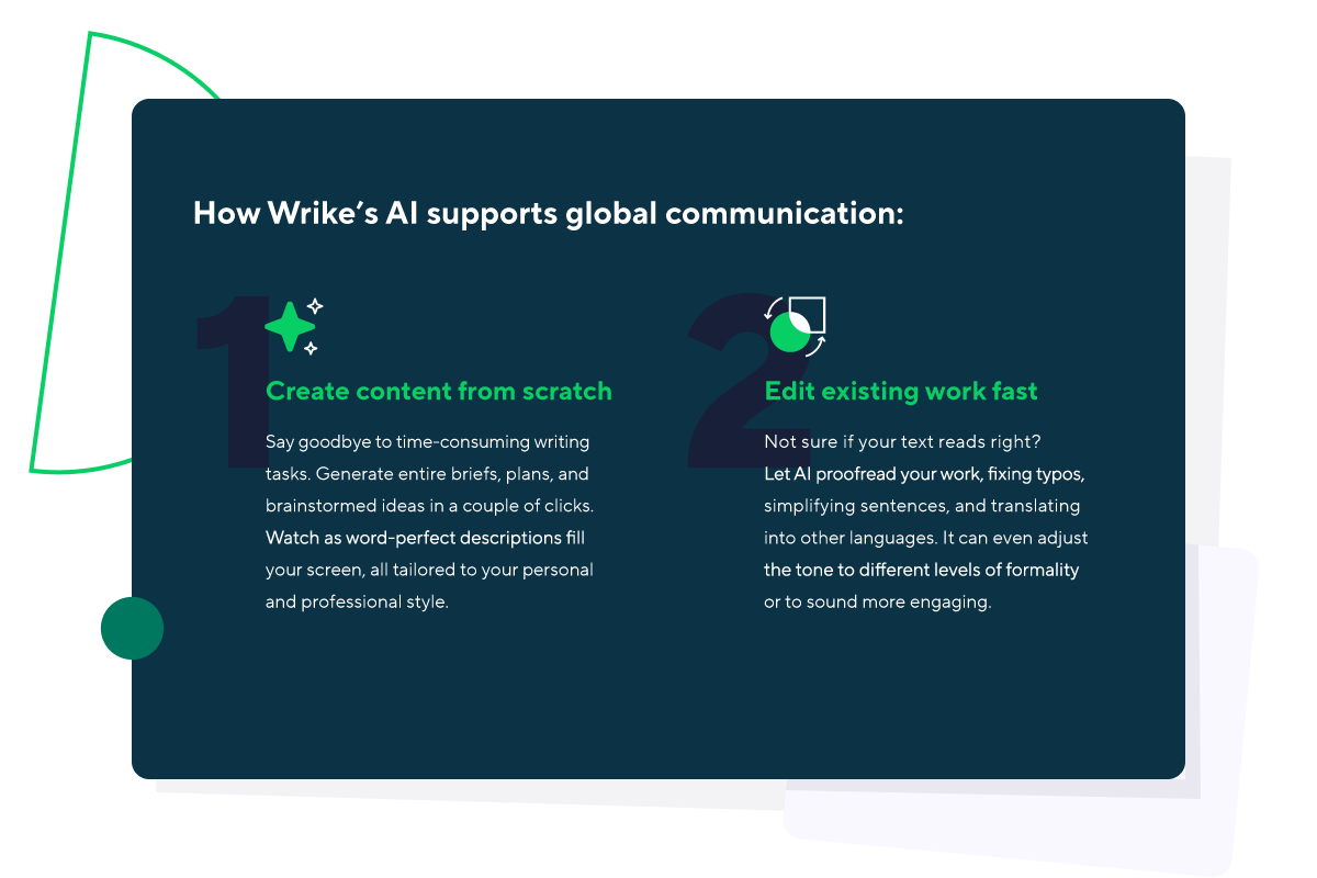 Working in a Second Language? Six Ways Wrike AI Can Help | Free Infographic