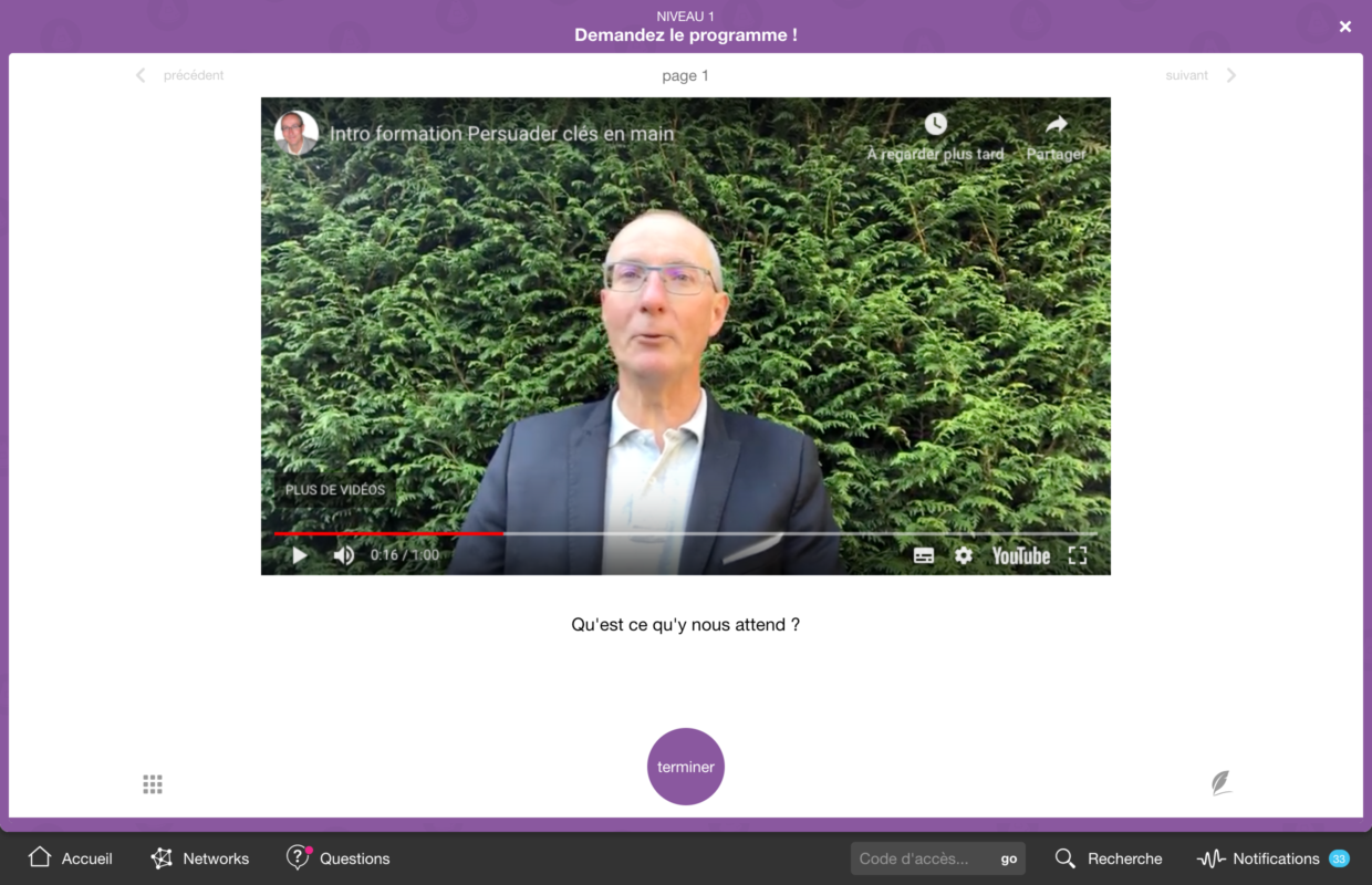 Présentation de formation avec Klaxoon